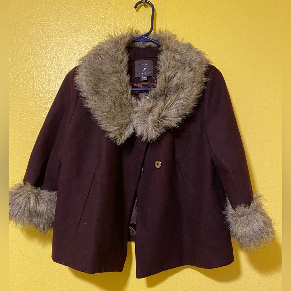 Forever twentyone fur jacket